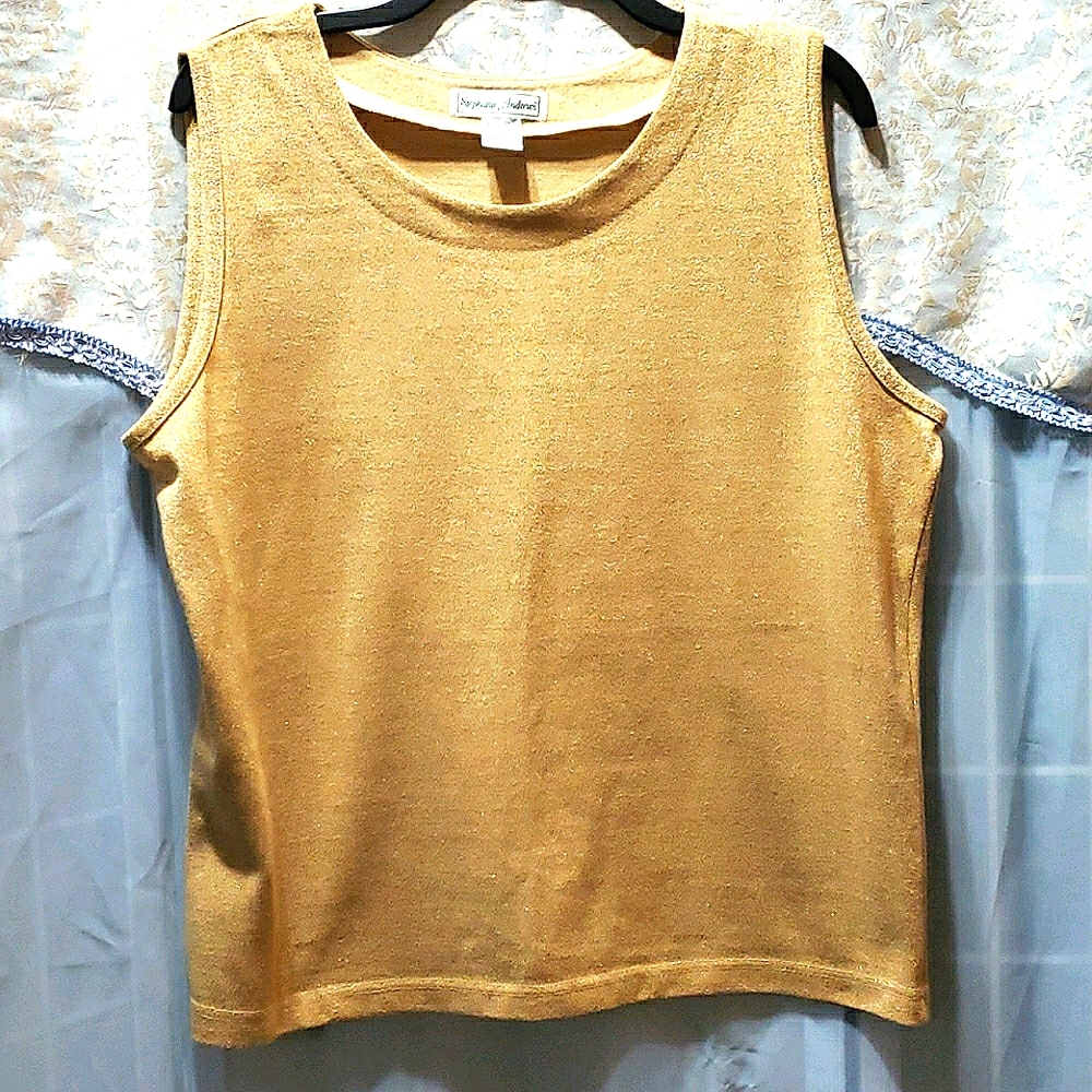STEPHANIE ANDREWS GOLD TANK SZ XL